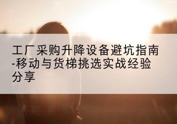 单县移动式升降机怎么选-工厂采购升降设备避坑指南-移动与货梯挑选实战经验分享
