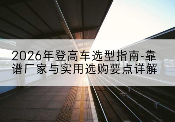 单县登高车厂家推荐-2026年登高车选型指南-靠谱厂家与实用选购要点详解